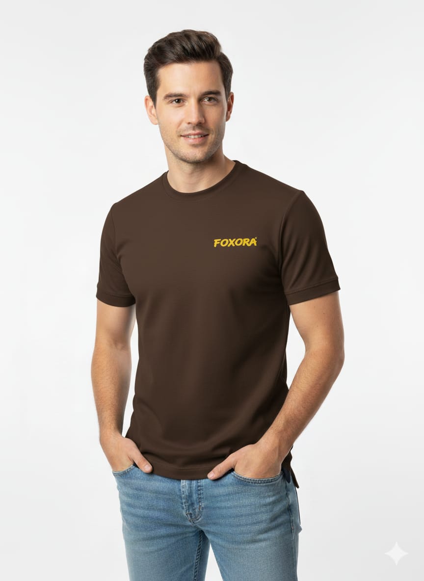 Foxora Oversized Down Shoulder T-Shirt | Unisex Relaxed Fit | Everyday Comfort Wear