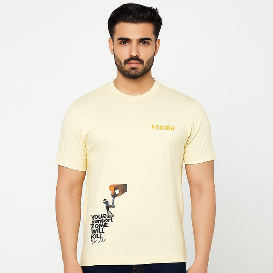 Foxora Oversized Down Shoulder T-Shirt | Unisex Relaxed Fit | Everyday Comfort Wear