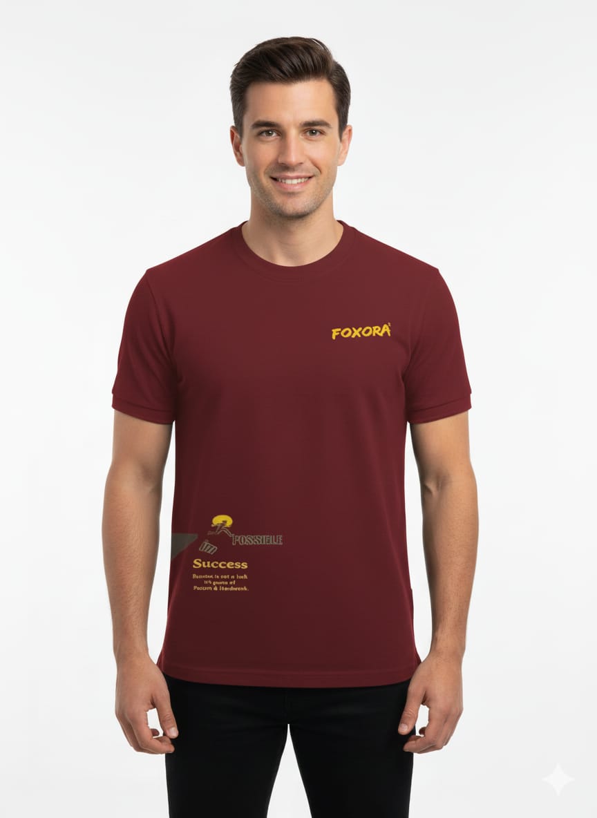 Foxora Oversized Down Shoulder T-Shirt | Unisex Relaxed Fit | Everyday Comfort Wear