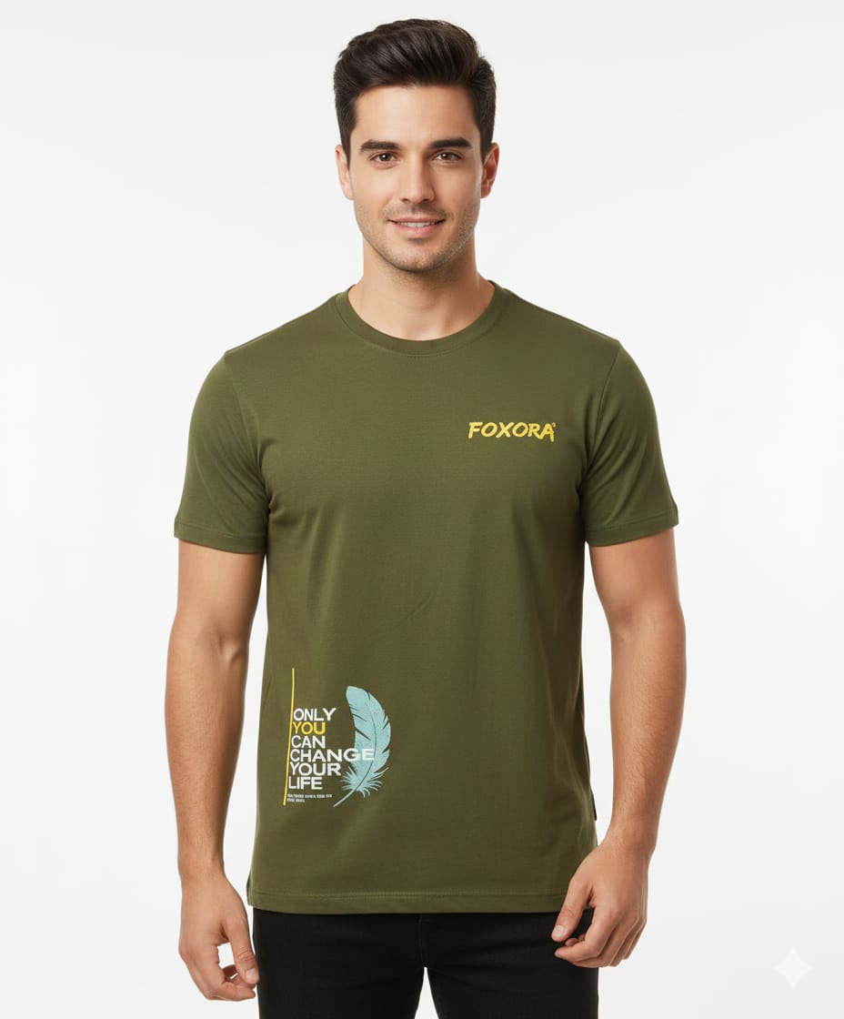 Foxora Oversized Down Shoulder T-Shirt | Unisex Relaxed Fit | Everyday Comfort Wear